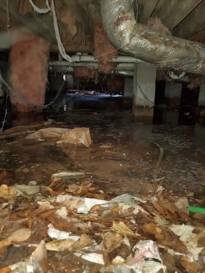 Crawl space flood assessment for Commercial Water Damage Restoration in Pike Road